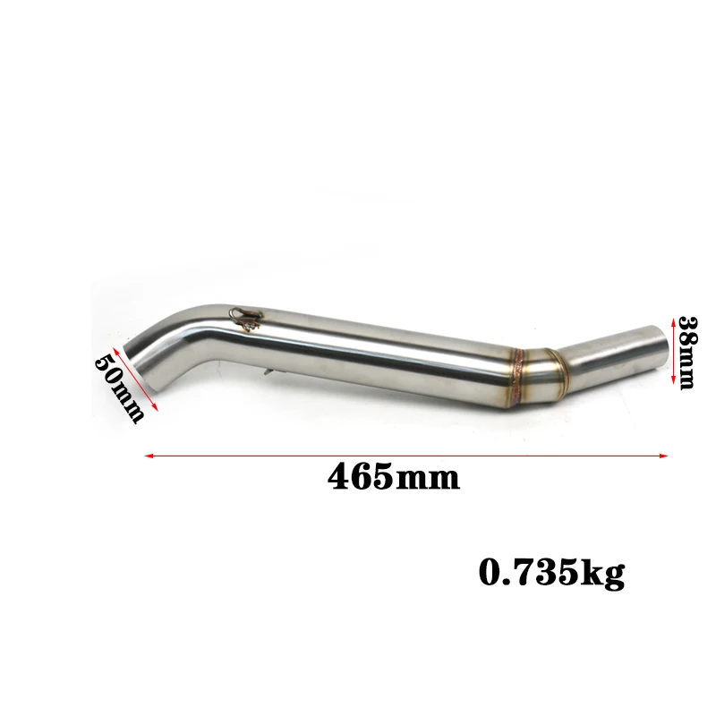 NS200 NS 200 For BajajPulsarNS200 Escape Moto Stainless Motorcycle Exhaust Head Middle Link Pipe Racing Pit Bike Elbow Motorbike