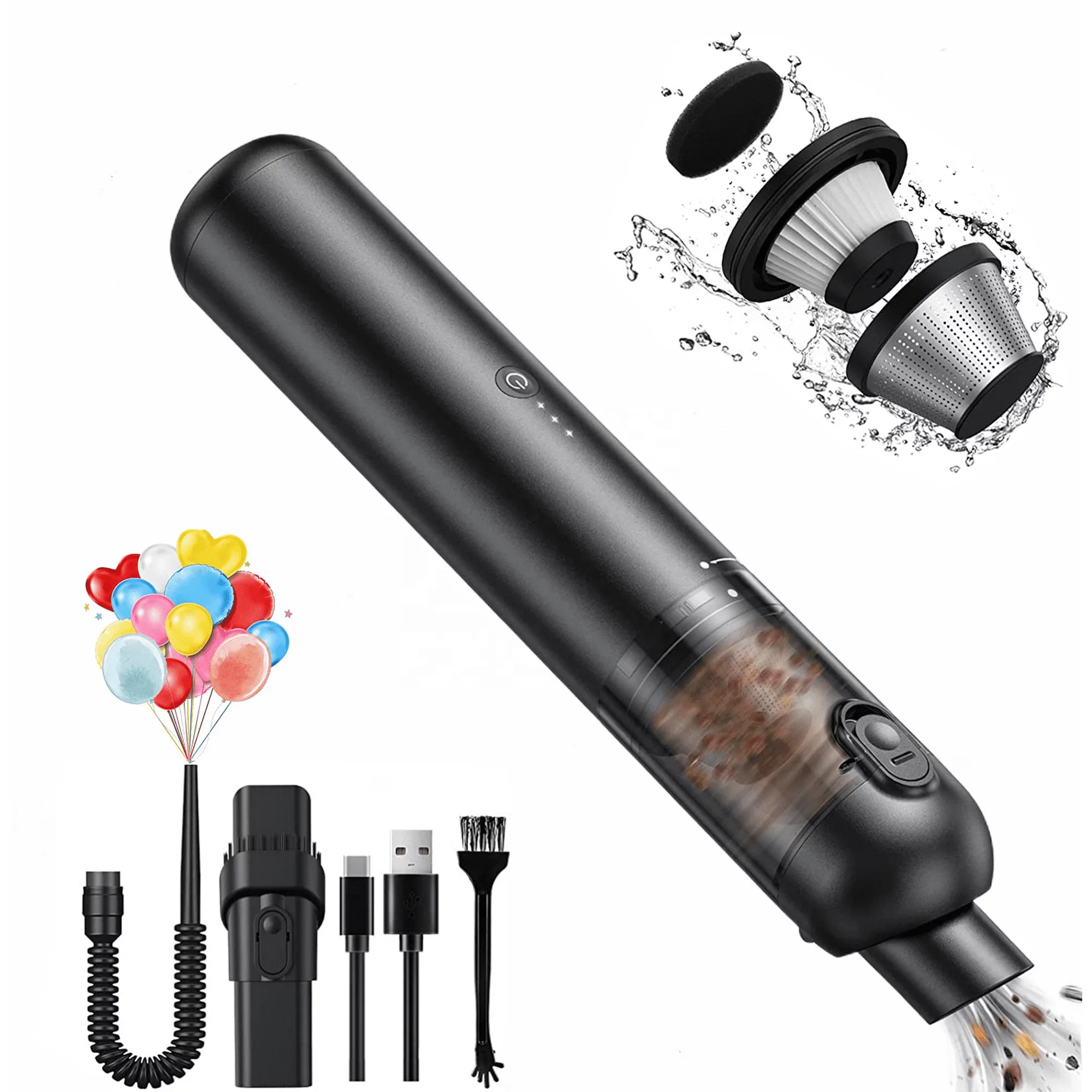 

P03 Itutn Vacuum Cleaner Handheld Portable Car Vacuum Cleaner Handheld Wireless 120W Imartine Handheld Vacuum Cleaner, 8Kpa Cord