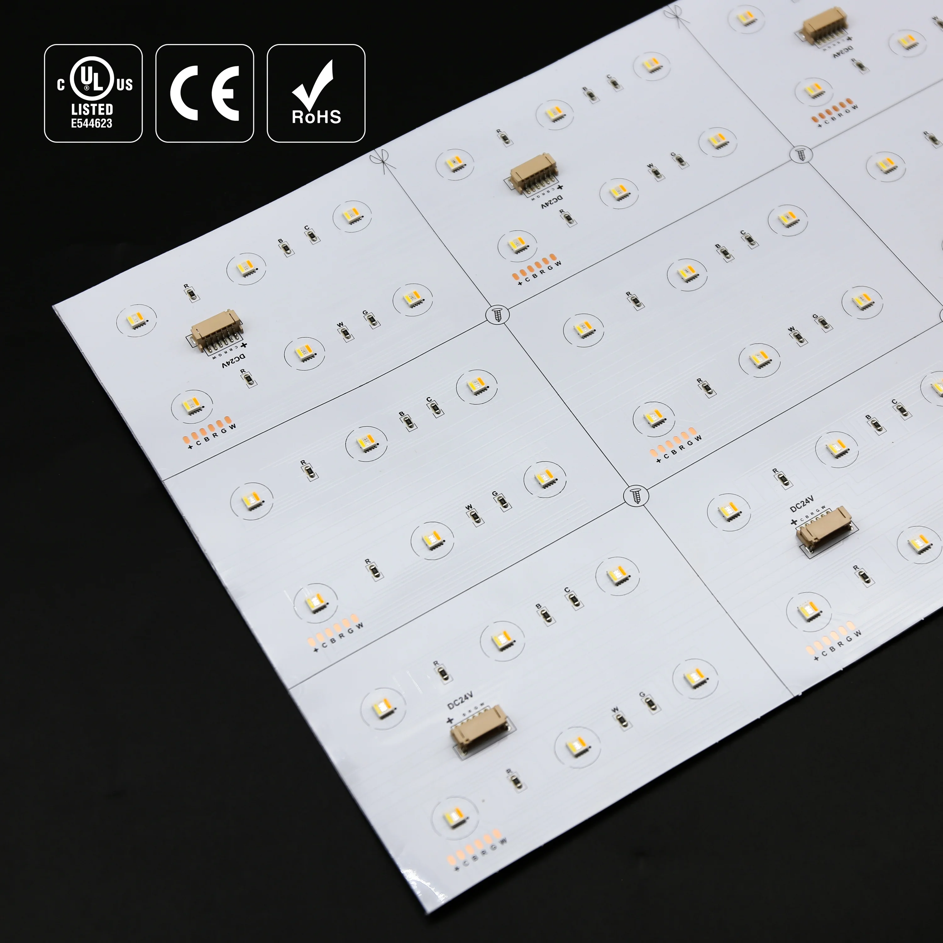 24V RGBWW SMD5050 (5 in 1) Matrix Light Emitting Diode Panel Cuttable Light Emitting Diode 6 Light Emitting Diode Ad Cutting