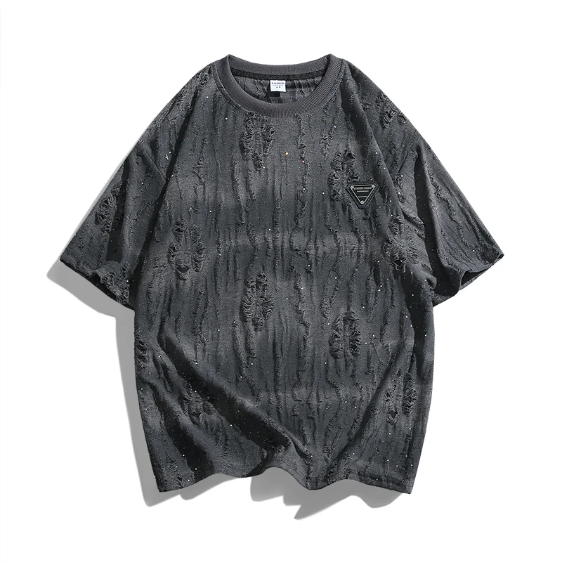 Outdoor Baseball Sports Loose Comfortable Breathable Casual T-shirt for Men Fashionable and Trendy Printed Short Sleeved T-shirt