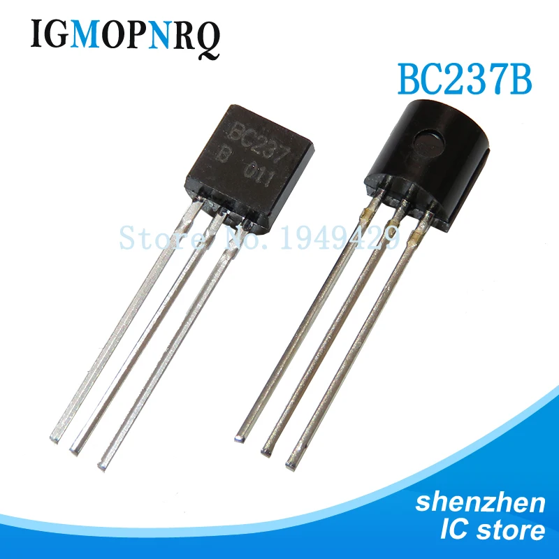 50 Stück bc237b bc237 237 bis-92 npn niedriger Transistor neu