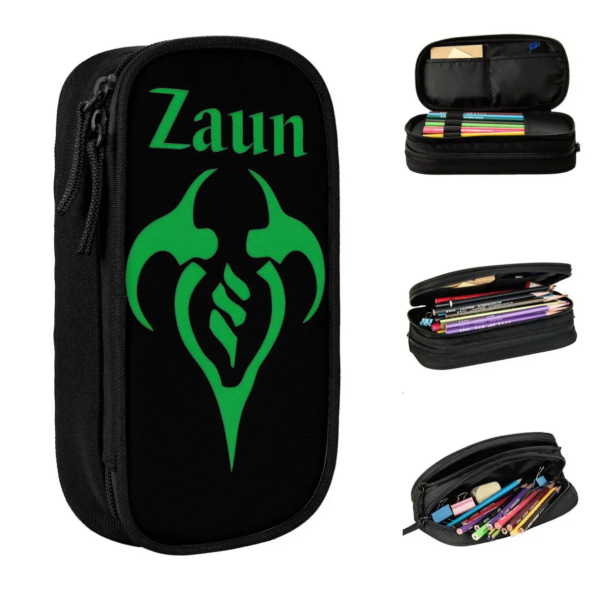 

Zaun Arcane Jinx Merch Pencil Case Large-capacity Office Accessories League Of Legends Pencilcase Suprise Gift