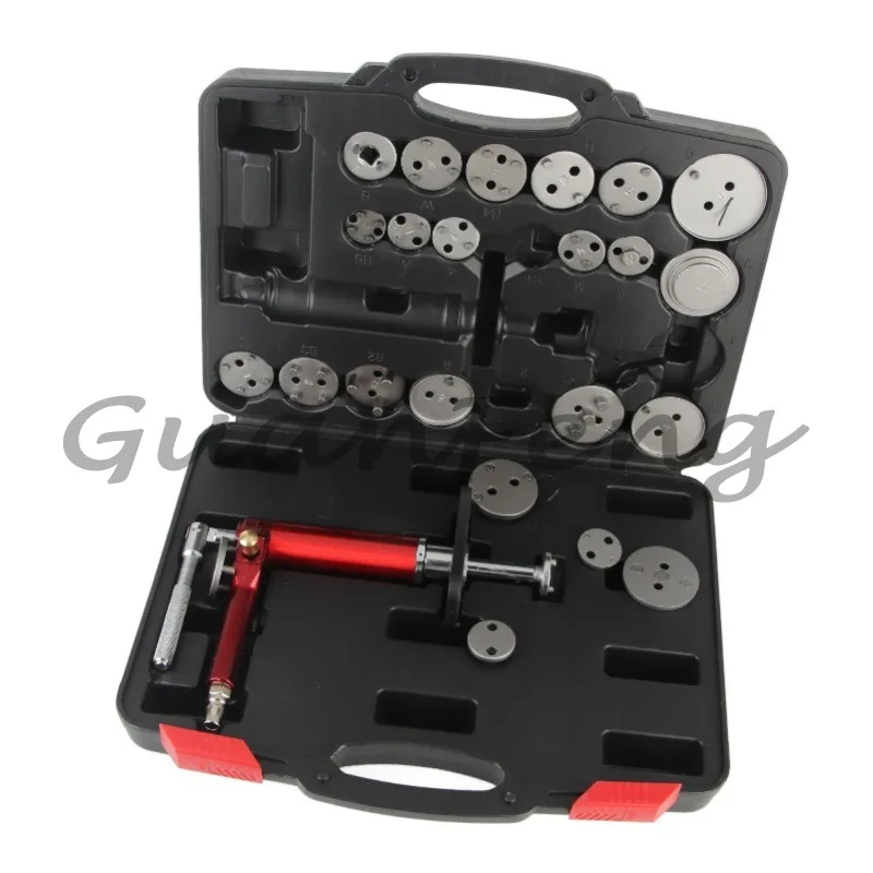 24PCS Brake Piston Wind Back Tool Kit 45‑Steel Pneumatic Air Rewind Tool 118psi for Cars