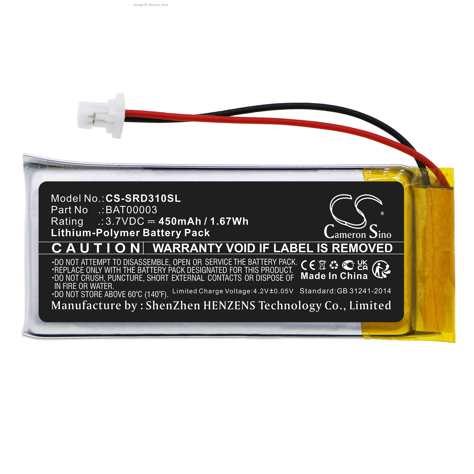 100% NEW 3.7V 450mAh Wireless Headset battery BAT00003 for Cardo Q1, Scala Rider Q3, rider FM,  SOLO
