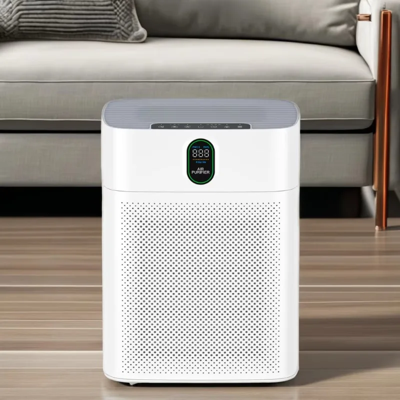 Pet Desktop Room Air Purifier for Home H13 True Hepa Filter Home Air Purifier Machine with PM2.5 Sensor