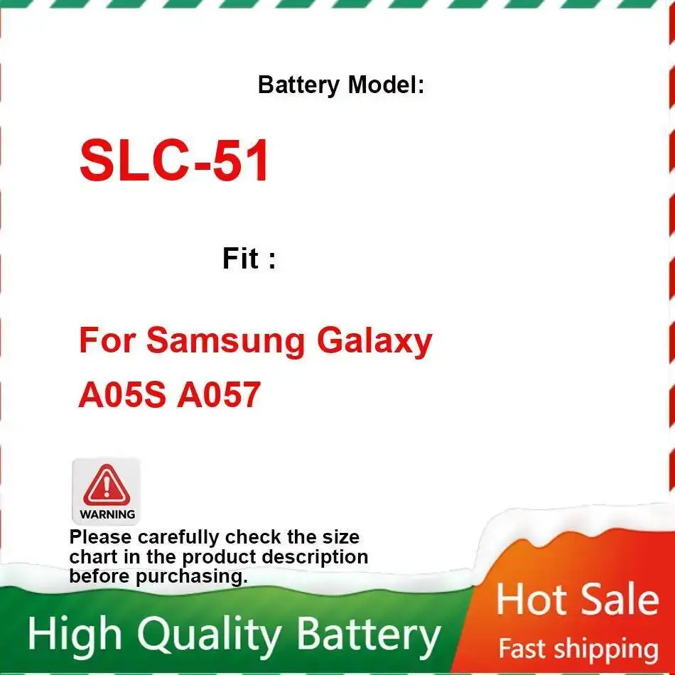 

Robust Slc-51 Good Low-Temperature Performance Mobile Phone Battery 5000Mah For Samsung Galaxy A05S A057