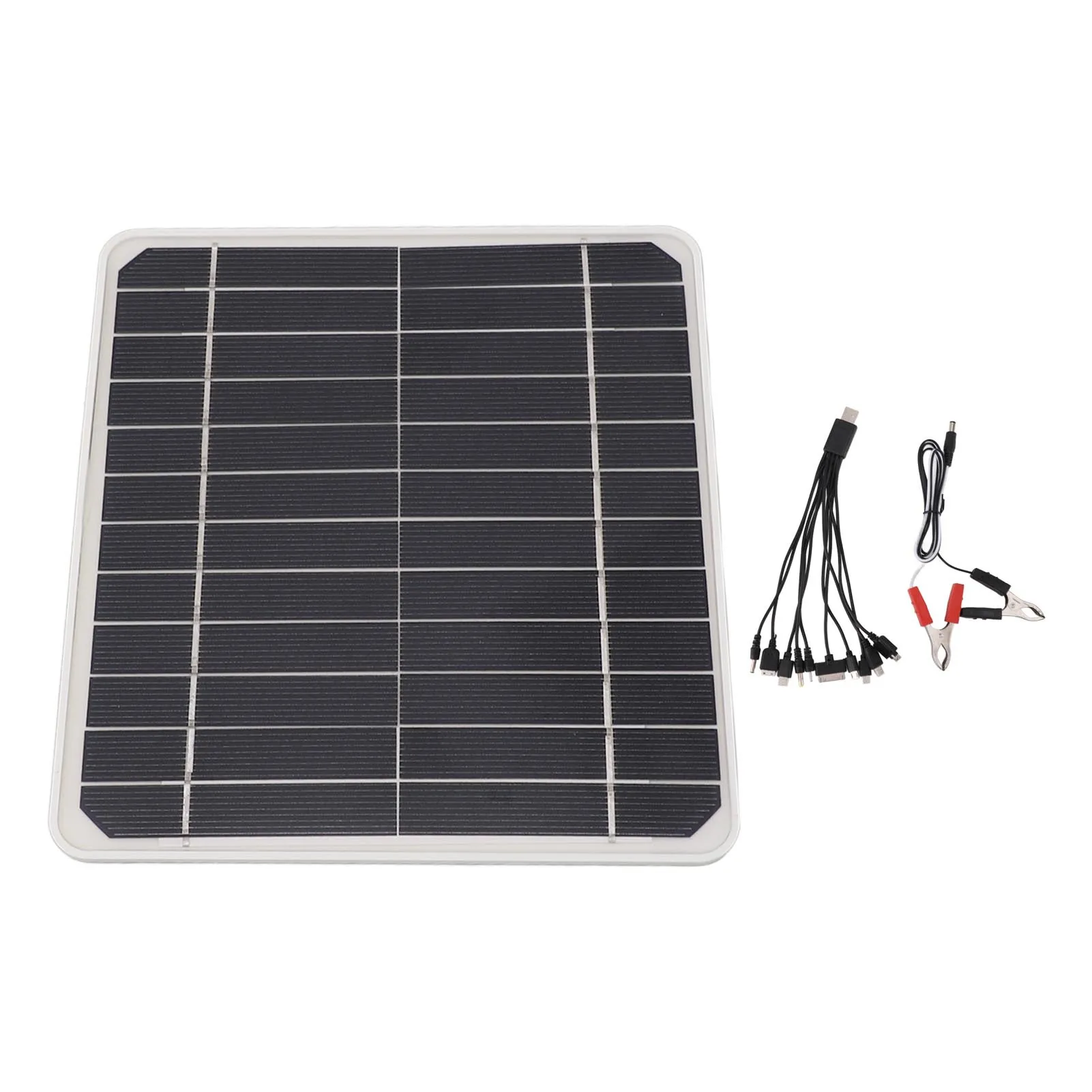 20W12V Solar Panel Output USB Outdoor Portable Solar System Mobile Phone Charger Can Charge The Battery