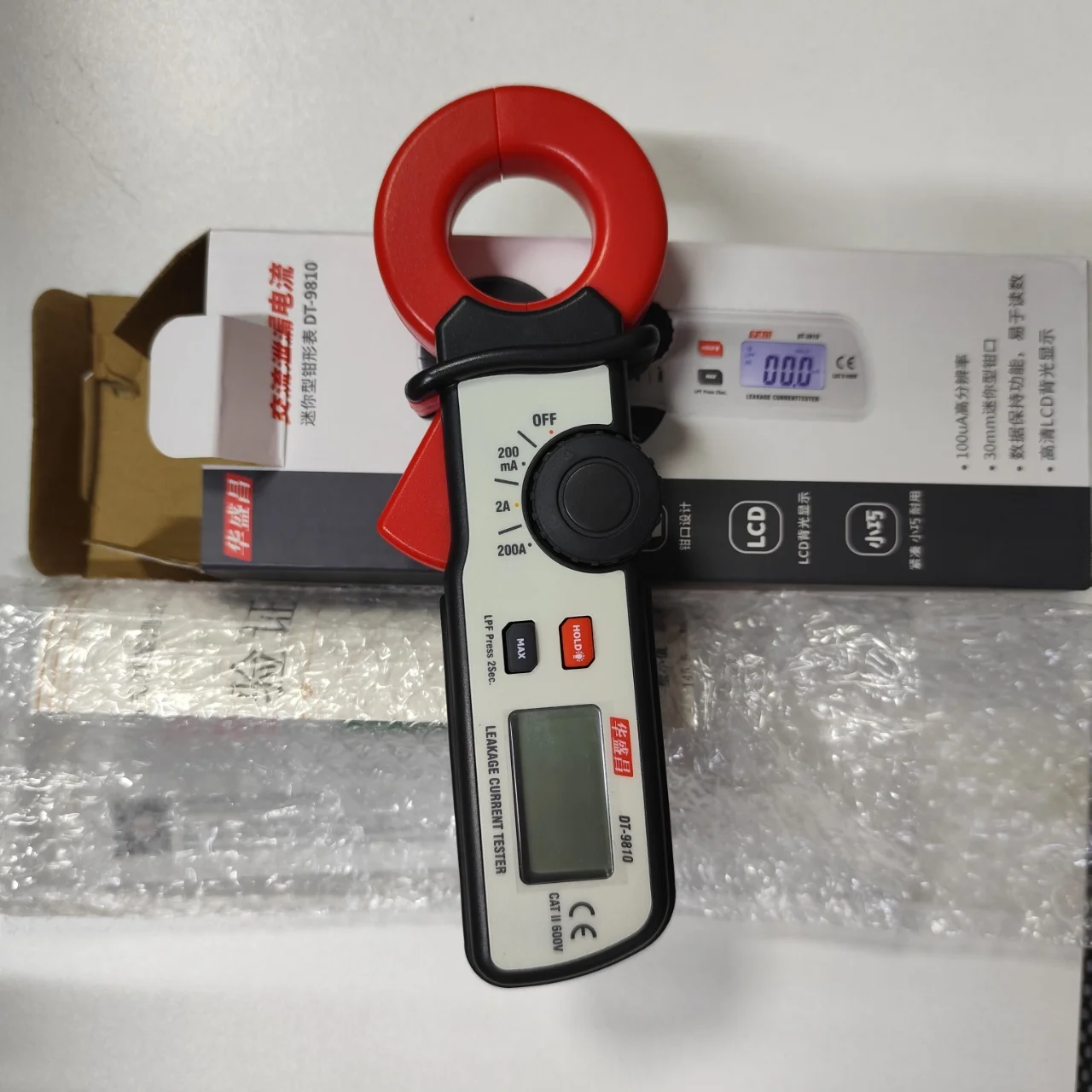 User-friendly Professional CEM DT-9810 AC Leakage Clamp Meter: Ideal for Electrical Safety Inspections and Troubleshooting