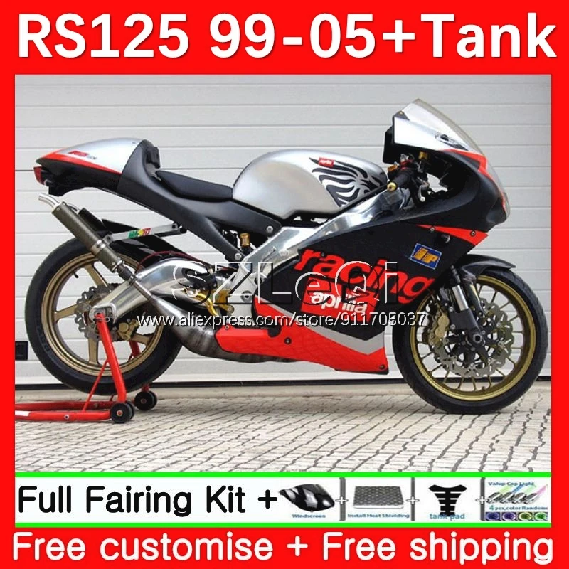 RS125R For Aprilia RS 125 R RR RS4 RS125 99 00 01 02 03 04 05 Gloss color 7No.5 RS-125 1999 2000 2001 2002 2003 2005 Fairings