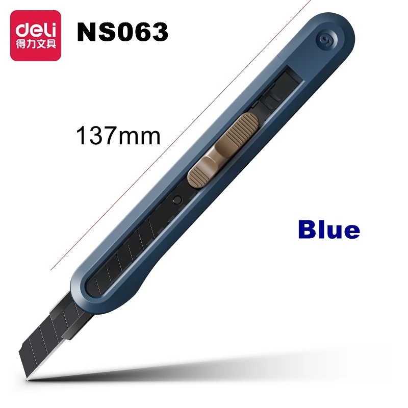 Deli Nusign NS062/171mm NS063/137mm kunstmes – veelzijdig en praktisch snijgereedschap in 4 kleuren, geschikt voor gebruik op kantoor, thuis en op school.