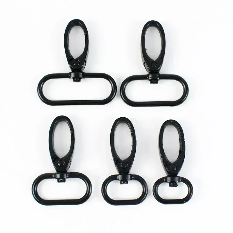 Meetee 50 Pieces Metal Snap Hook Bag Hardware Silver 4