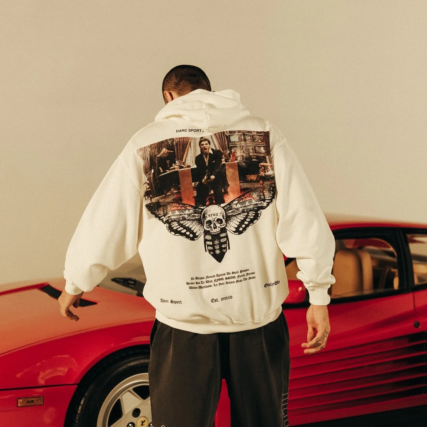 

C SPORT American Sle Fce Толстовка на подкладке ex Осень Зима Новый свободный матч Полностью хлопок Дышащий Износостойкий Тепло