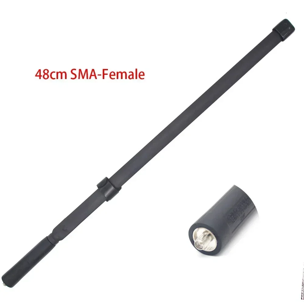 Antena plegable de 48cm para SMA hembra de doble banda para walkie talkie Baofeng UV-5R