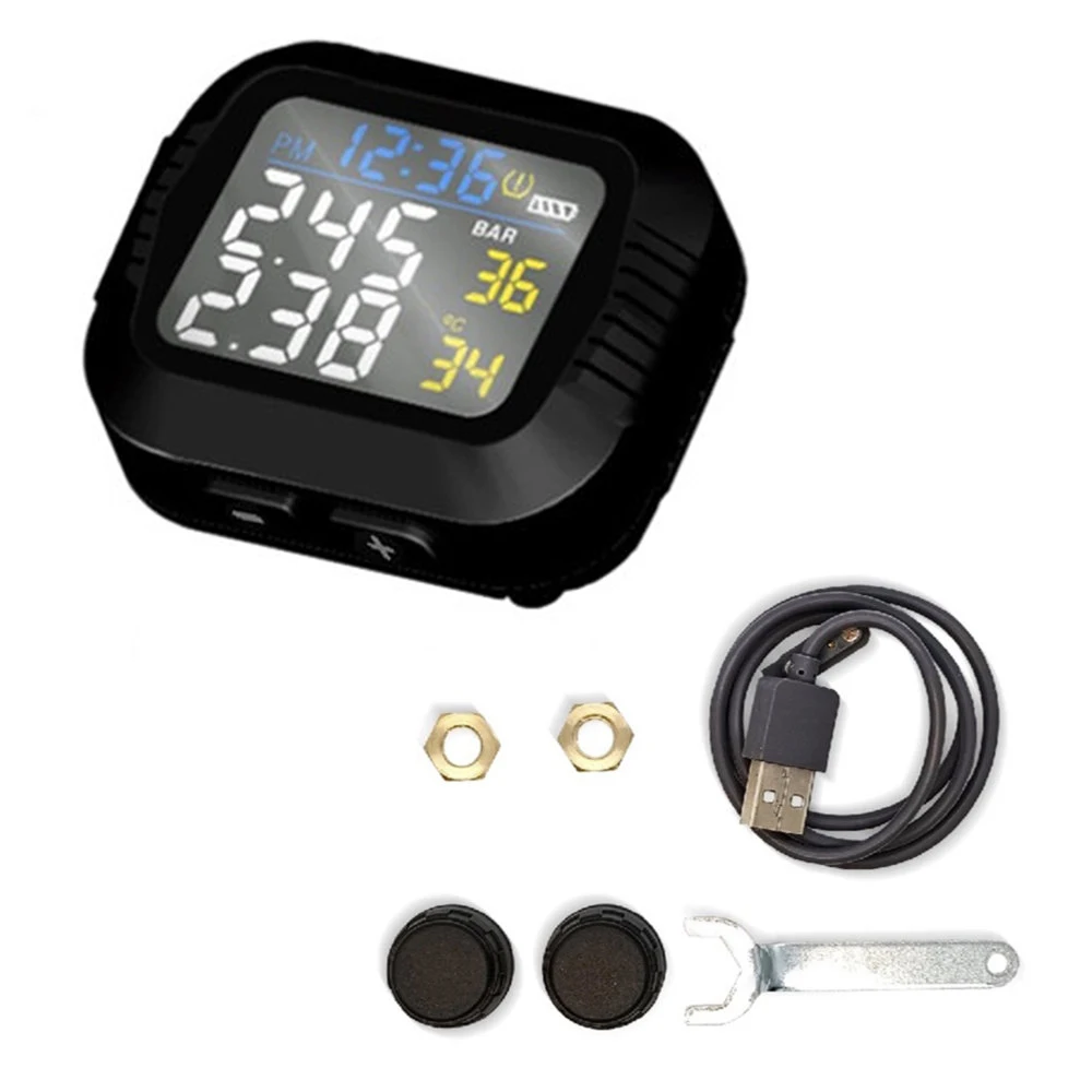 Motorrad Reifendruck Monitor Mountainbike Drahtlose Reifendruck Überwachung Instrument Reifendruck