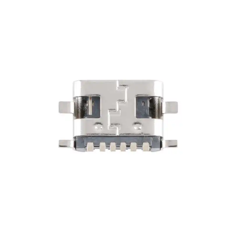 USB Type-C 6P female surface-mount four-pin full-solder 6P simple high-current fast-charging socket USB connector