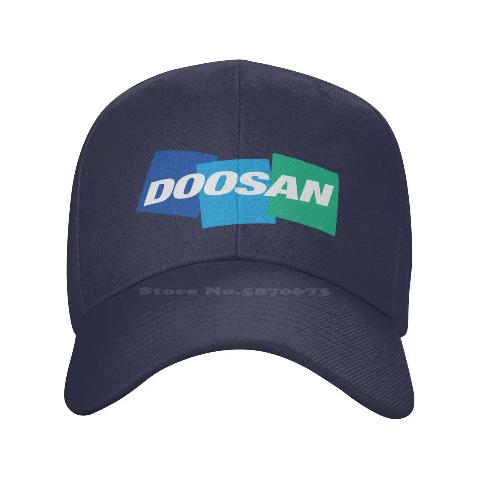 Doosan Logo Print Graphic Casual Denim cap Knitted hat Baseball cap