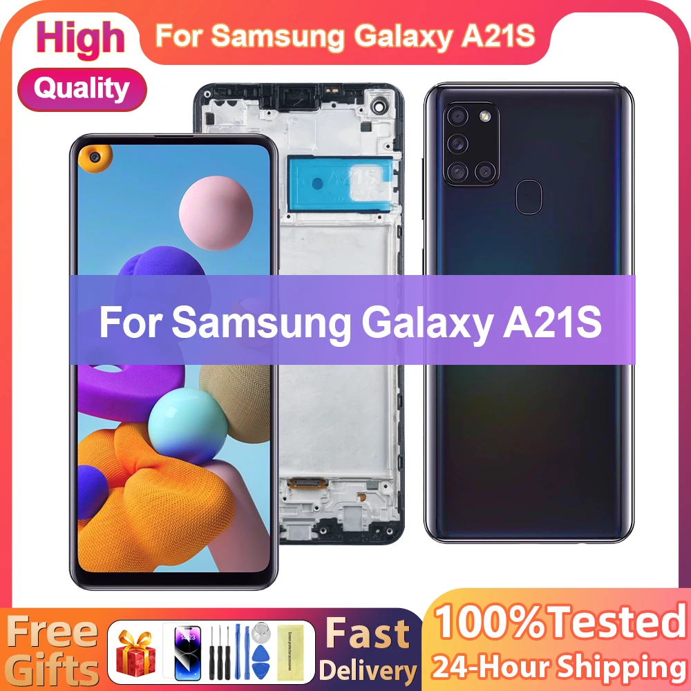 Écran tactile 100% testé pour Samsung A217 A21s LCD SM-A217F SM-A217F/DS SM-A217F/DSN affichage pour Samsung Galaxy A21S LCD