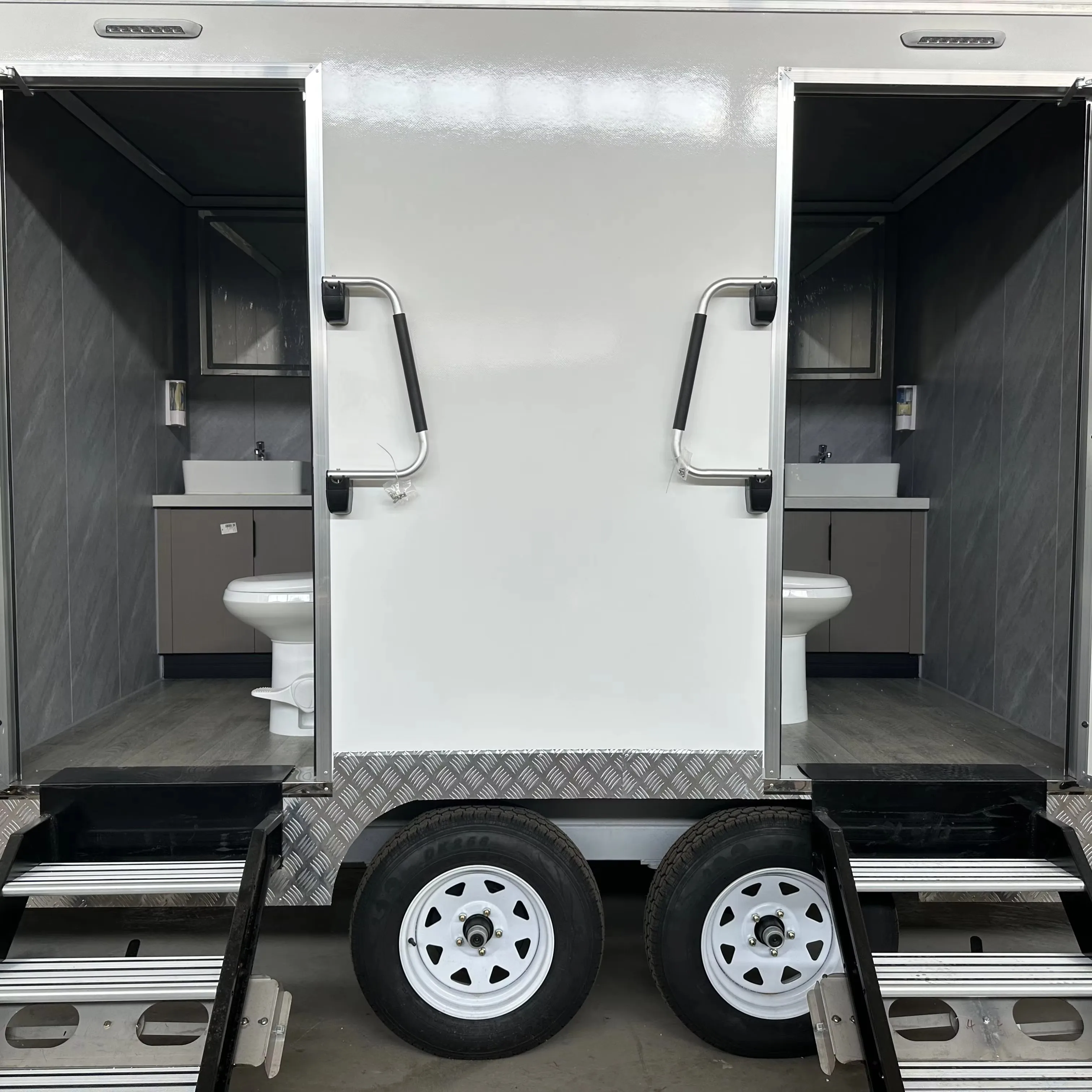 Portable Restroom Trailer Quick Installation Mobile Toilet for Food Truck Festival Street Fair Outdoor Bathroom
