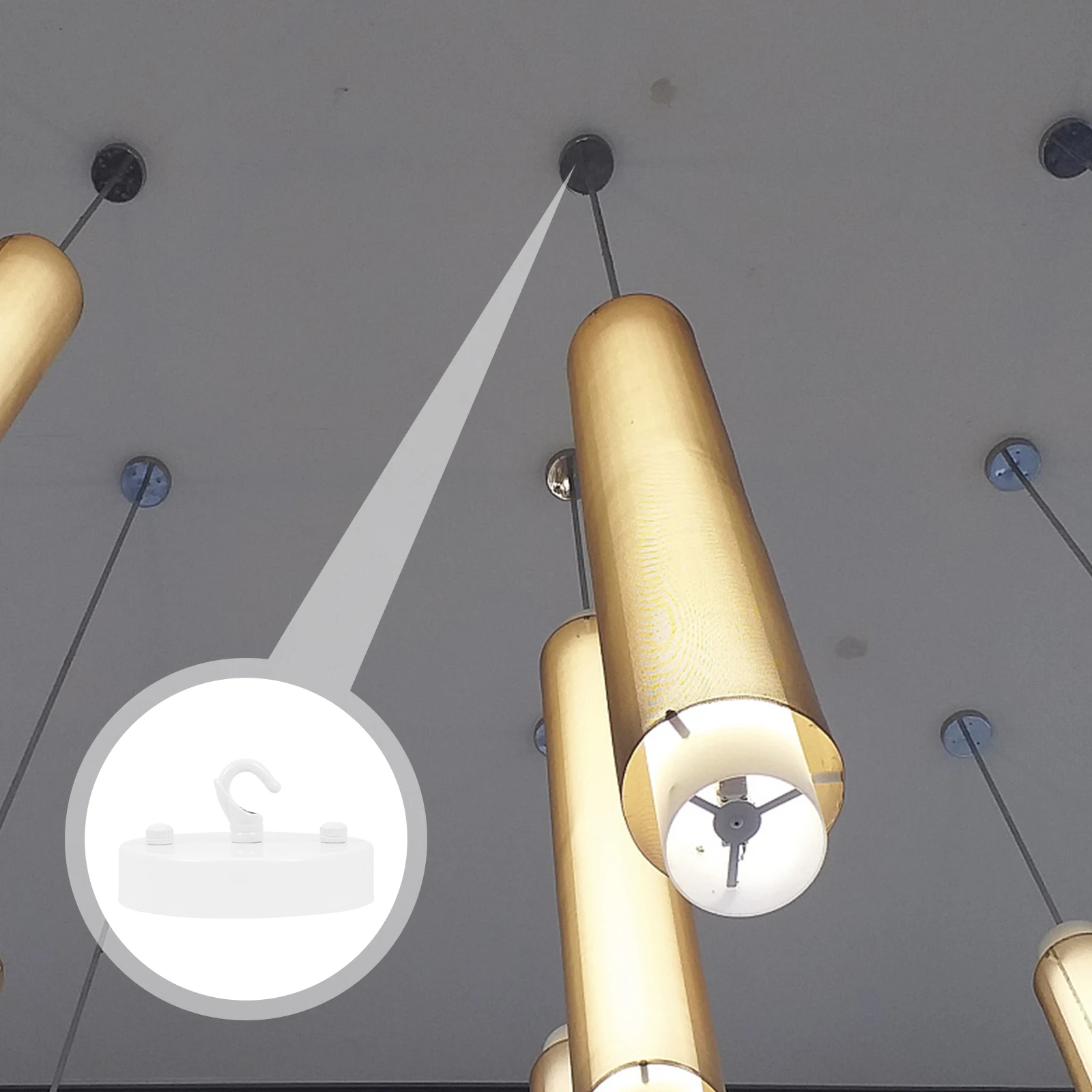 

Винтажная люстра, потолочная пластина, черно-белый подвесной светильник, аксессуары, ретро-лампа, прочный, устойчивый к ржавчине, простая установка