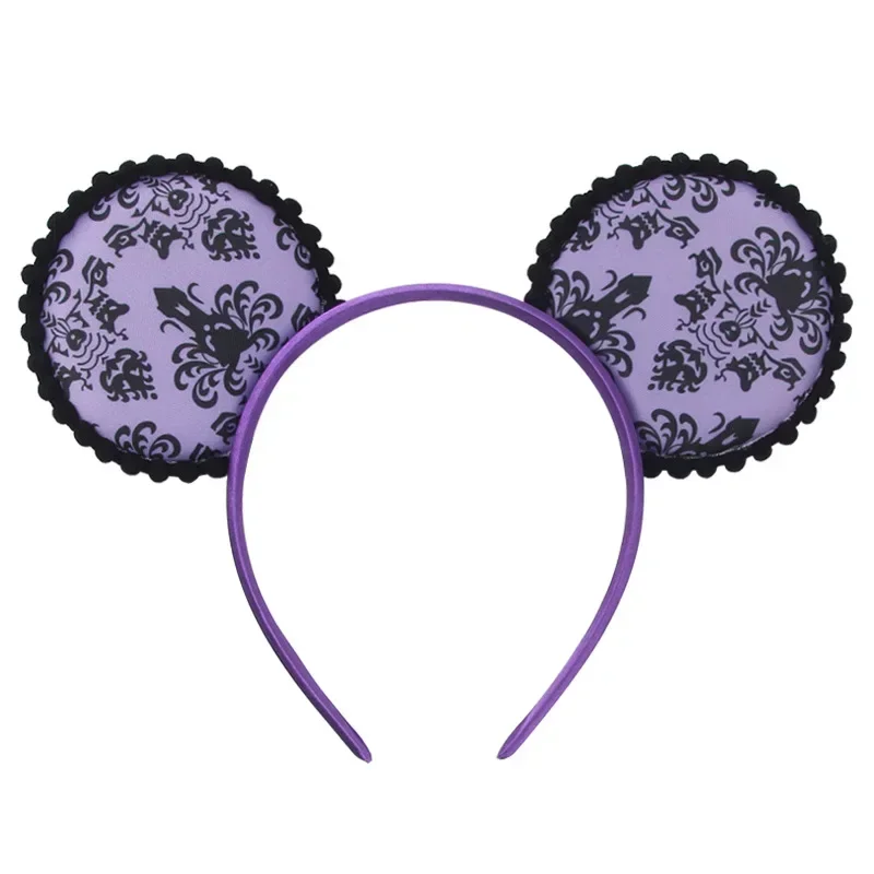 Disney The Little Mermaid Ursula Ear Headband For Adults Halloween Ghost Bat Bows Hairbands Women Girls Party Hair Accessories
