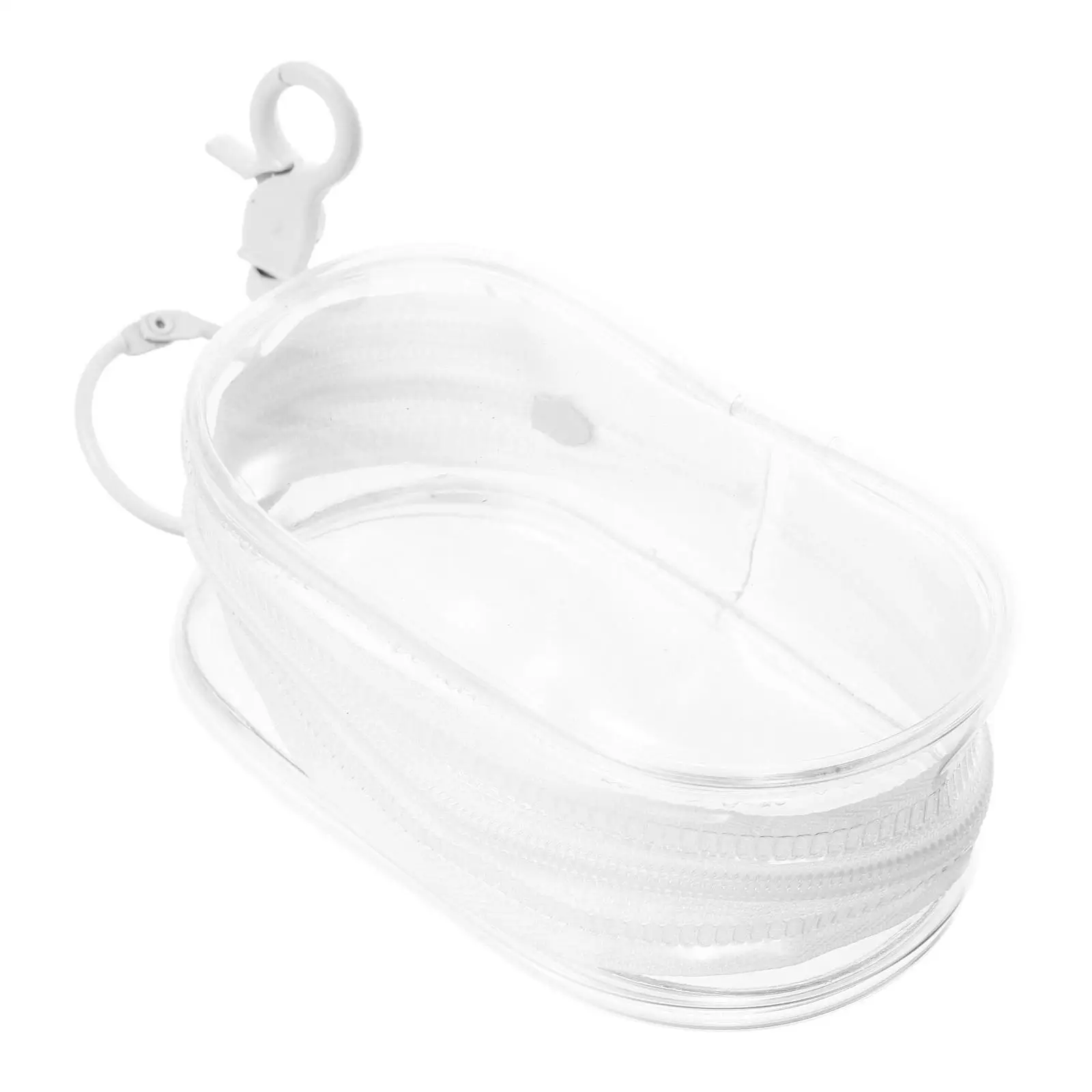 

Transparent Storage Bag Travel Accessories Small Pouch Tie Multifunction Earphone Organizer Pvc