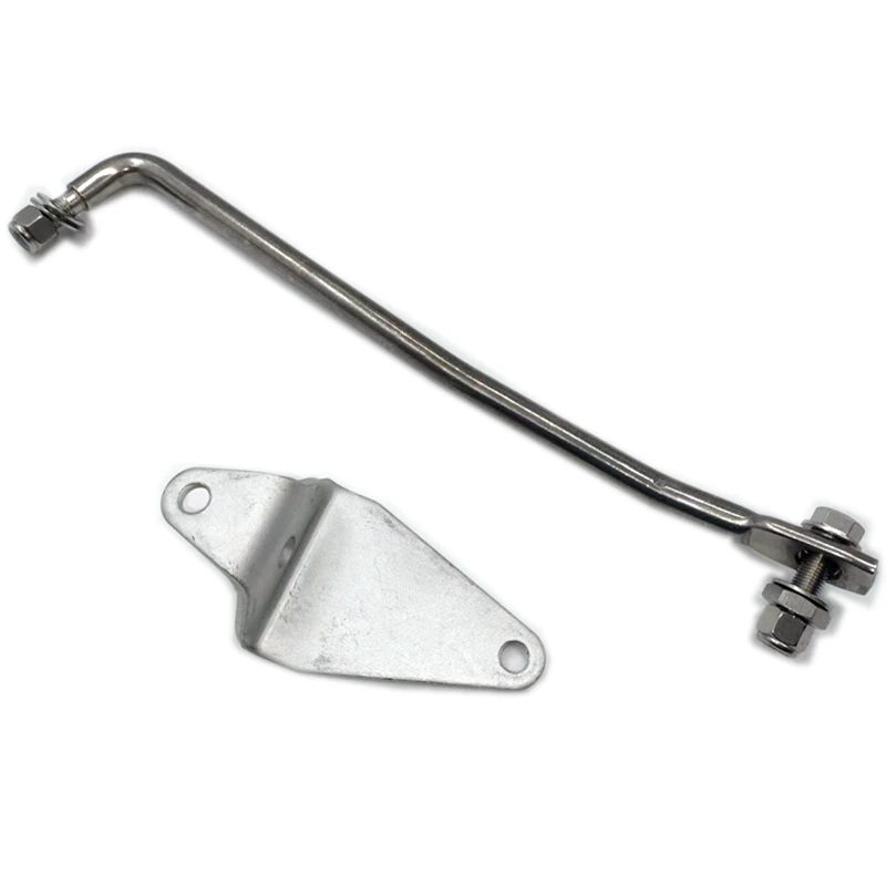 New Boat Front Steering Parts Set for  Outboard Motor 2T 30HP Stainless Steel Hook Cable End Assy Bracket Remote