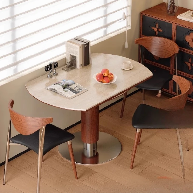 

Modern Home Dining Table Extendable Folding Oval Wood Dining Table Luxury Design Salle Manger Complet Table Et Chaise Furniture