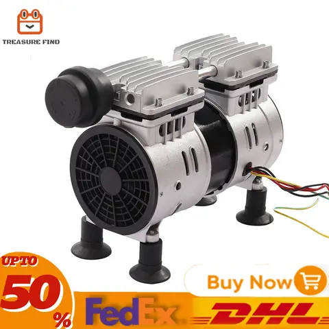 550W Vacuum Pump High Efficiency Air Pump LC-V550 Mini Industrial Laboratory Oil-free Vacuum Pump Strong Heat Dissipation