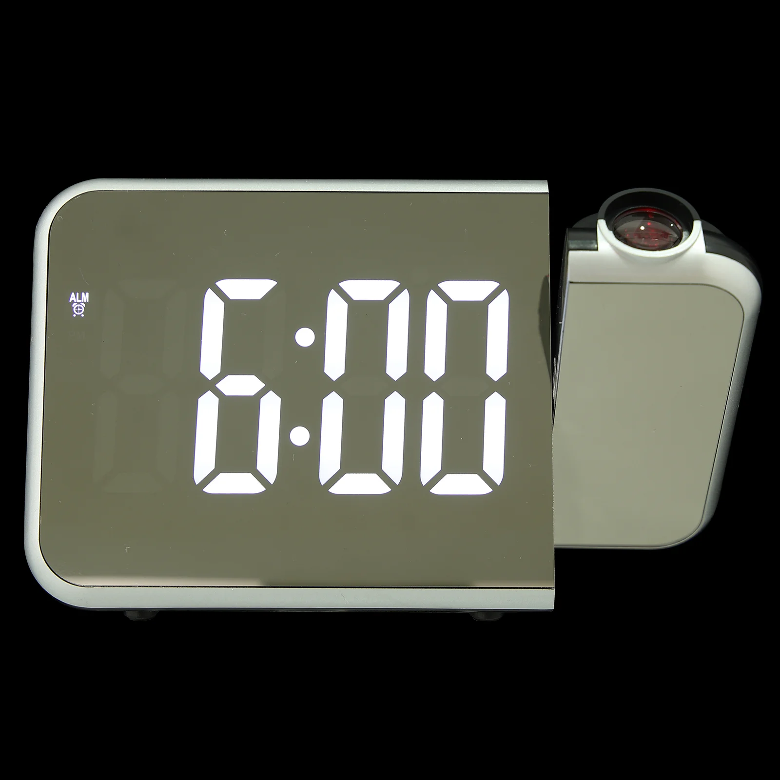 

Projection Alarm Clock Digital Desktop Plastic Black Electronic Home Office Bedroom Decor Table Top Clock Functional Durability