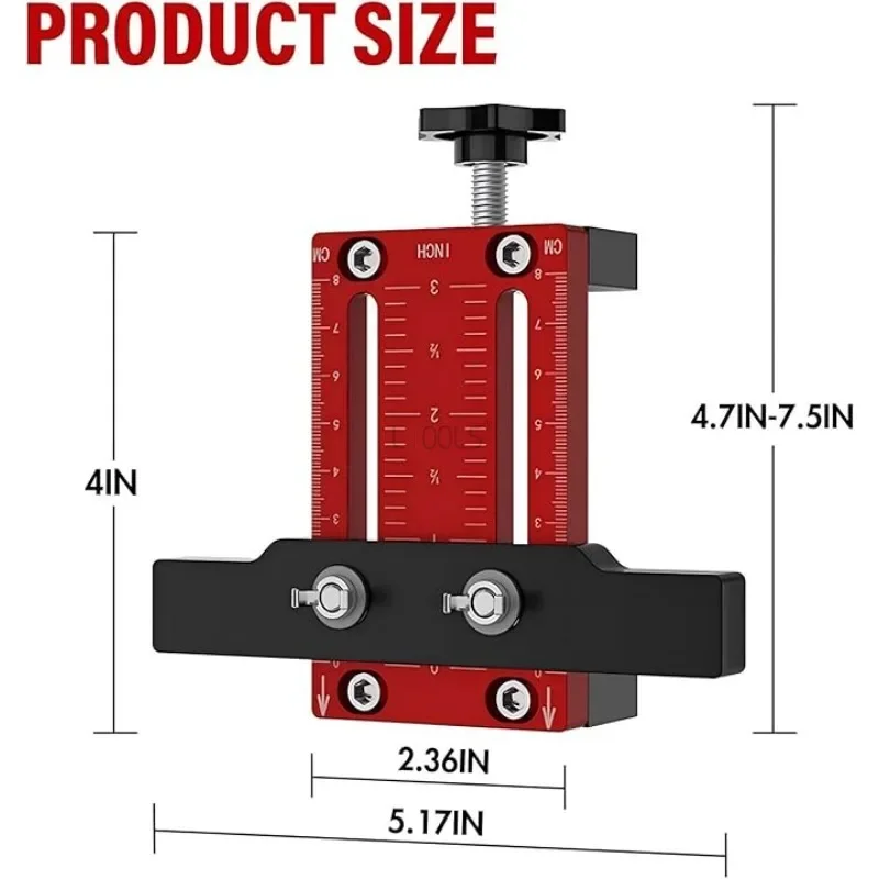 Imagem -04 - Cabinet Door Mount Jig Ferramenta de Carpintaria Cabinet Handle Install Template Posicionador de Instalação da Porta do Armário Hardware Jig 1060 mm