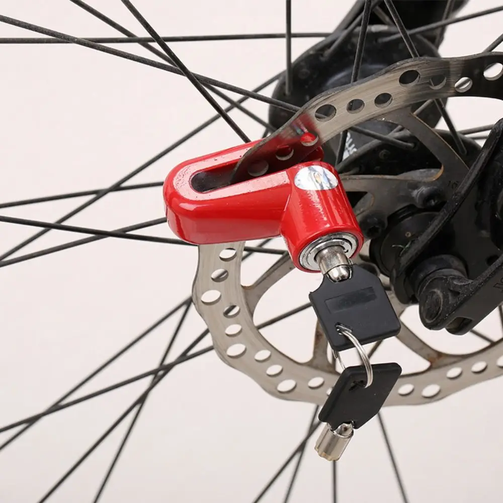 Steel Wire Bicycle Disc Brake Lock Mini Size with Bracket Anti Theft Lock Security Key Lock Motorcycle Disc Lock Mountain Bike