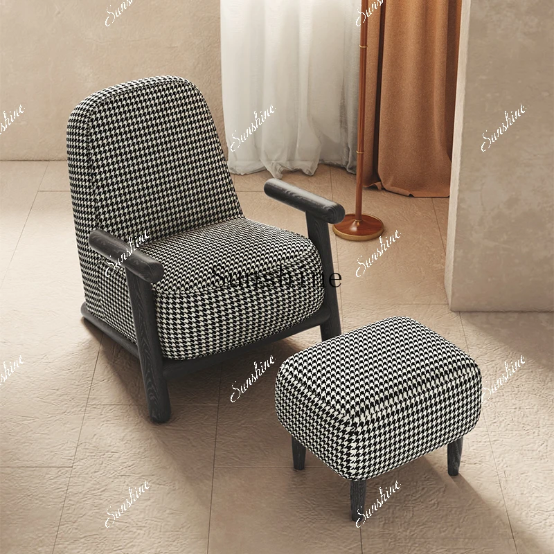 Modern simple small apartment light luxury living room balcony lazy leisure chair  FT