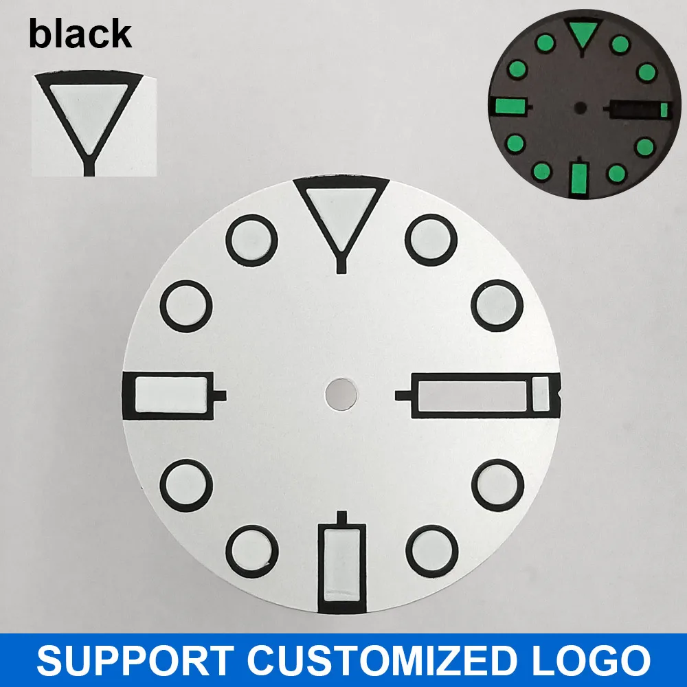 28,5 mm Zifferblatt Leuchtendes Zifferblatt Geeignet für NH-36 Uhrwerk Mechanische Uhr Montage Teile Modifikation Individuelles LOGO/Name – Detail 17