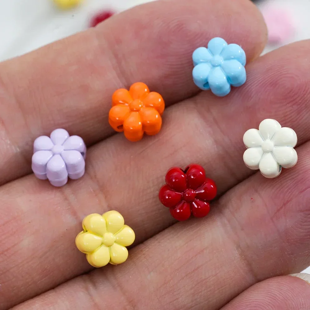 5pcs Flower Beads Alloy Metal  Spacer Loose Bead for Necklace Bracelet Charms DIY Jewelry Making Findings Accessories