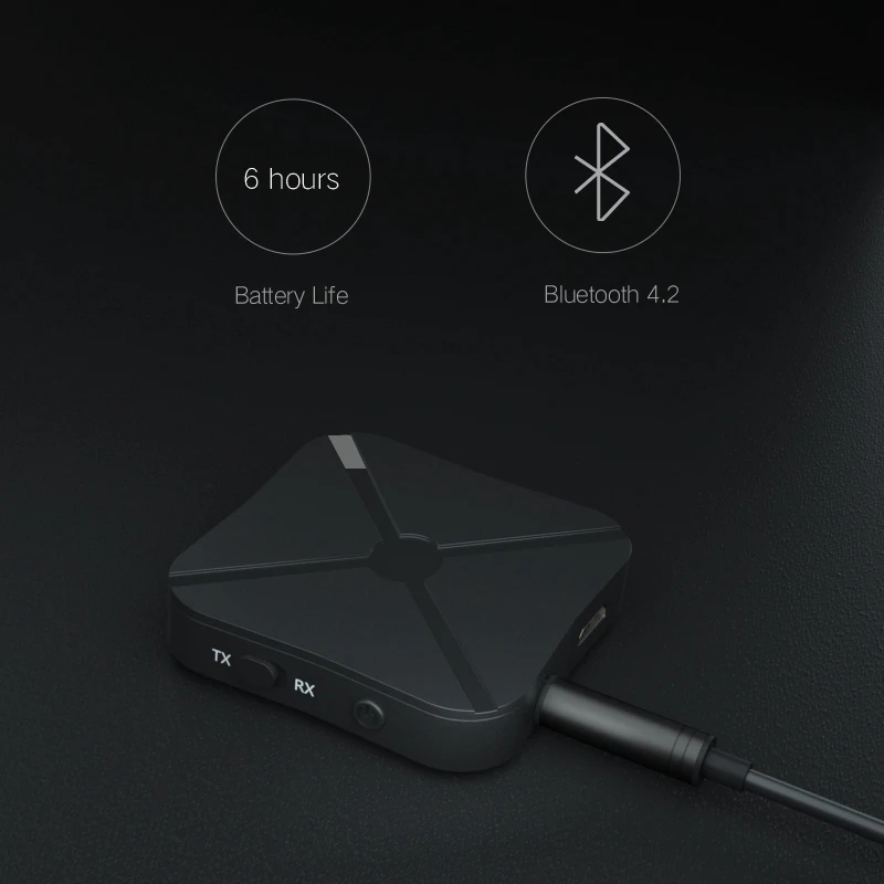 جهاز استقبال و ارسال بلوتوث 4.2, محول لاسلكي, صوت مع 3.5 مللي متر AUX, Home, TV, MP3, PC, جديد, 3X