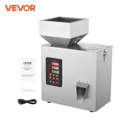 VEVOR 1-100g/1-200g/10-500g Powder Filling Machine Automatic Intelligent Particle Weighing Dispenser Machine  for Tea Seeds