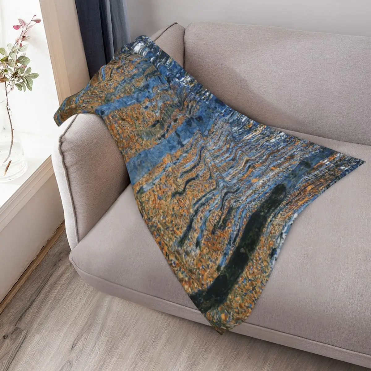 Beech Grove I - غوستاف كليمت رمي بطانية المعزي رمي الزخرفية الفاخرة رشاقته عيد الميلاد الديكور البطانيات #3