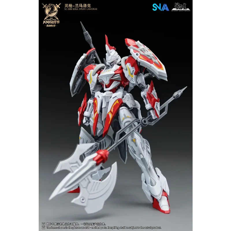 The Round Table Knights SNAA Soul Spear HG 1/144 LAMORAK PERCIVAL Espada Gigante Tristan Kit de Modelo de Robot Figura de Acción Juguete Regalo para Niño