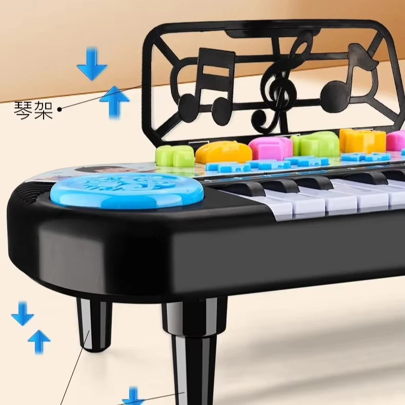 Small Piano Toy Multi-functional 24 Keys Electronic Keyboard Musical Instrument Beginner Early Education That Can Be Played Toy