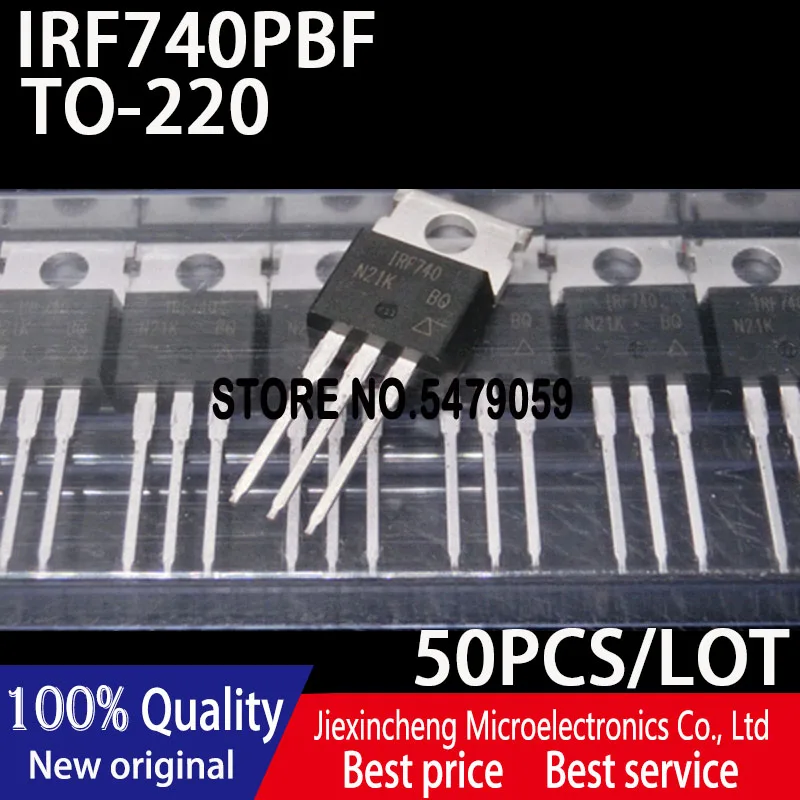 

New original IRF740 IRF740PBF TO220 400V/10A TO-220 MOSFET N-CH 50PCS/LOT