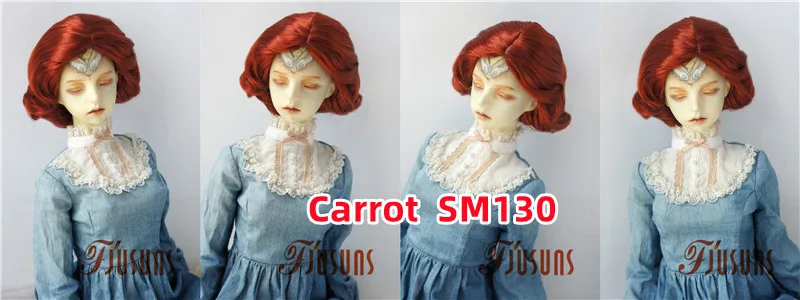 JD338 4-5' 5-6' 6-7' 7-8' 8-9' 9-10' Retro Monroe Wave Synthetic Mohair Doll Wigs 1/8 1/6 1/4 1/3 MSD SD DOD Blythes BJD Hair