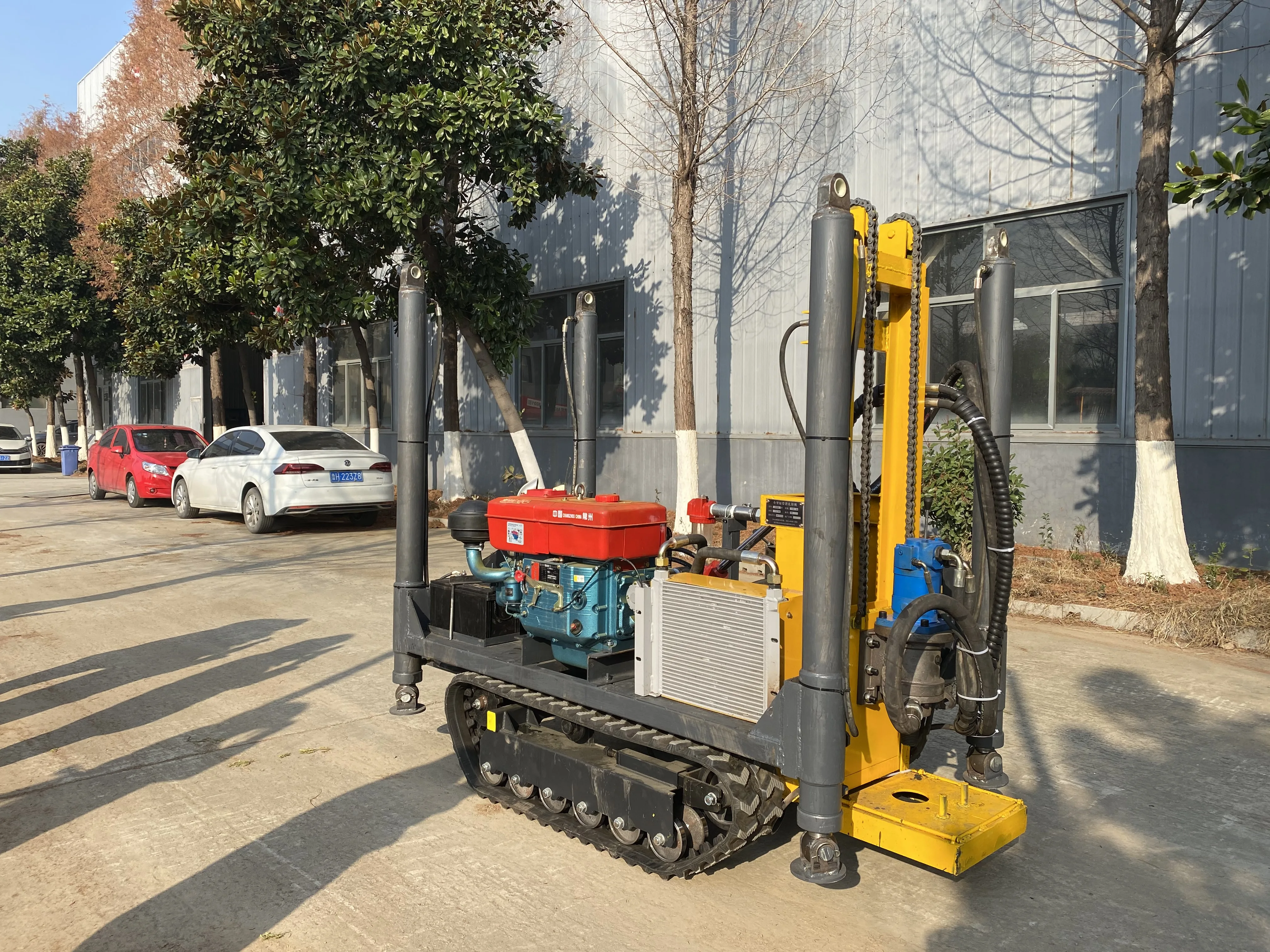 جهاز حفر آبار مياه ديزل صغير مريح بعمق 50 متر مناسب لحفارات حفر آبار المياه المنزلية #6