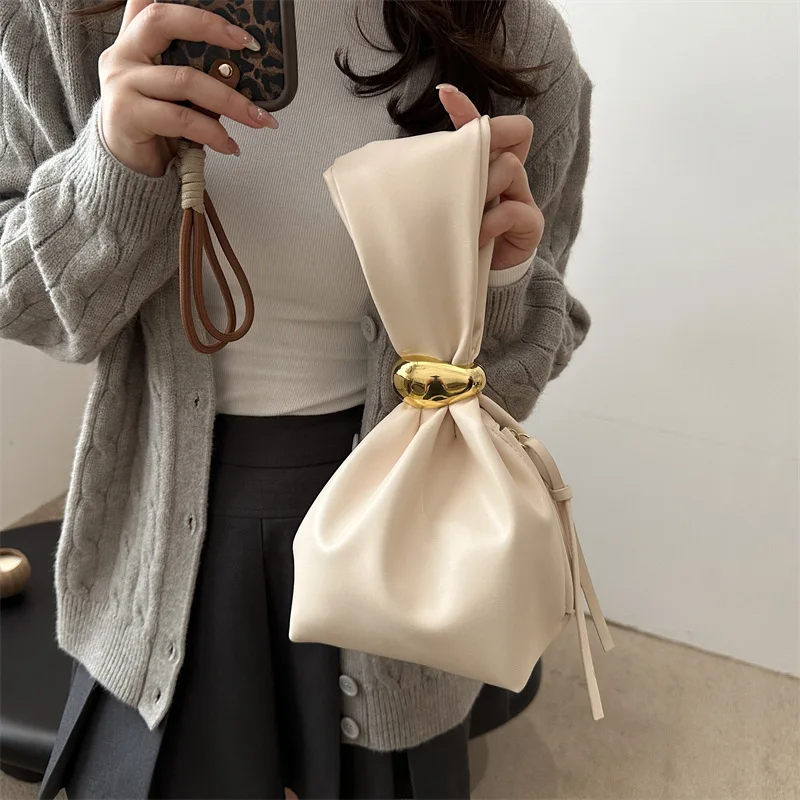 

2025 Women's Vintage Bucket Bag, Genuine Leather Multi-way Shoulder Crossbody Purse, Large Capacity Work Tote for Office
