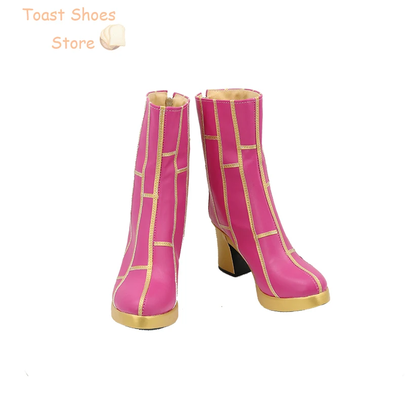 Cujoh Jolyne-Chaussures de Cosplay en Cuir PU pour Halloween, Accessoire de Costume