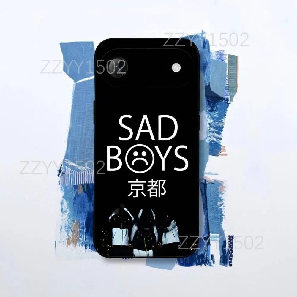 Funda de teléfono Rapper Yung Lean Ghosts para iPhone 17,16,15,14,13,12,Pro,Max,Plus,E,SE4,Air,Mini Funda negra