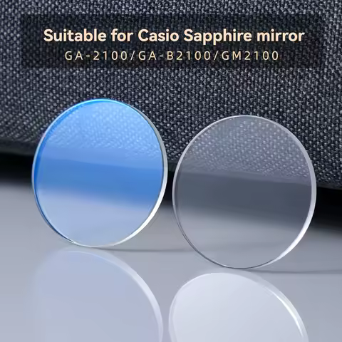Sapphire Mirror For Casio Watch Sapphire Mirror Farmhouse Oak GA-2100 GA-B2100 GM-2100 Mineral Glass Mask Lens