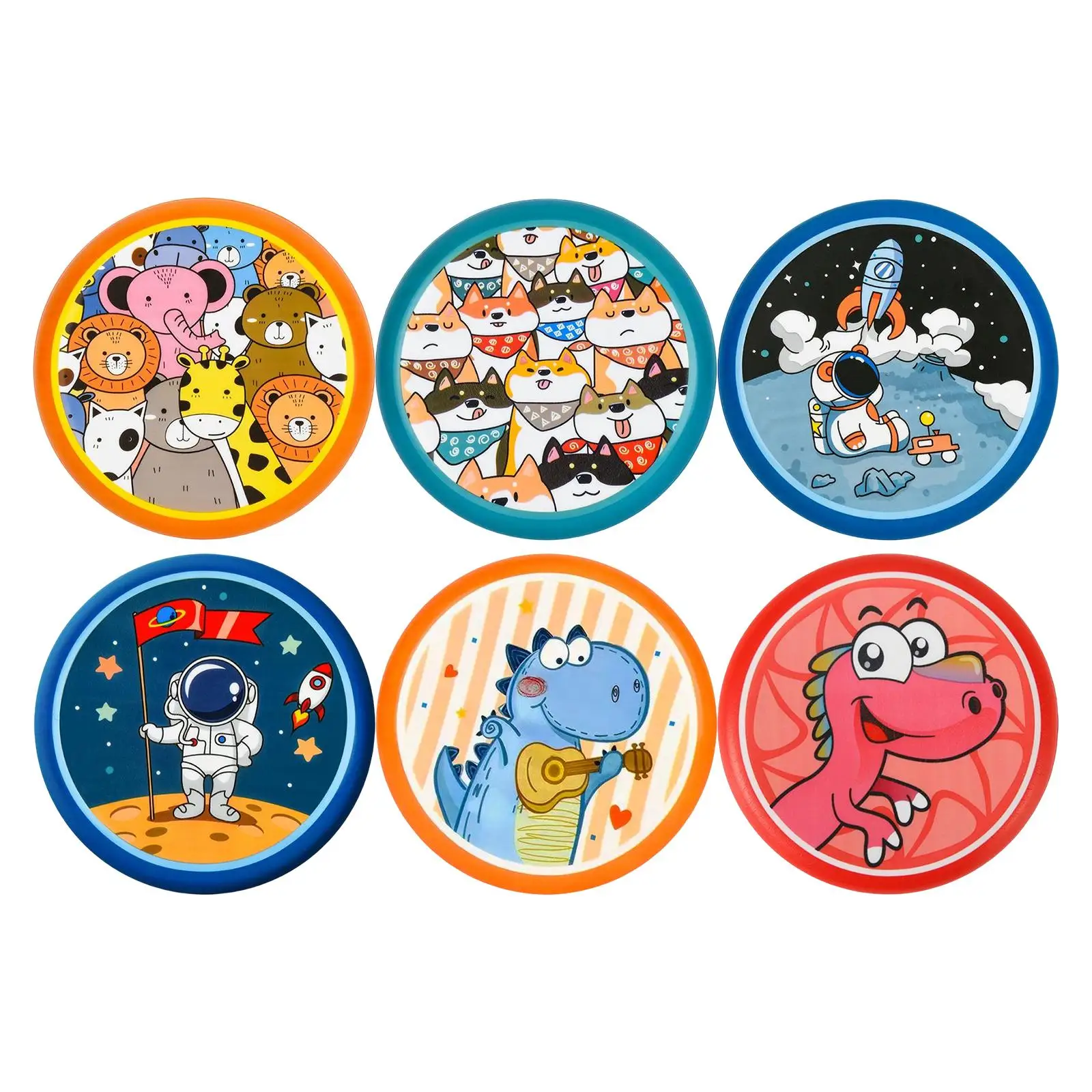 Cartoon flying saucers, Team Play Game, Outdoor Activity Game ,Outside Sporing