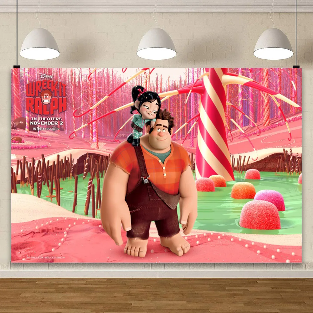 Wreck-It Ralph Fix-It Felix Photo Background Background per la fotografia Baby Shower forniture per oggetti di scena per la decorazione della festa di compleanno dei bambini