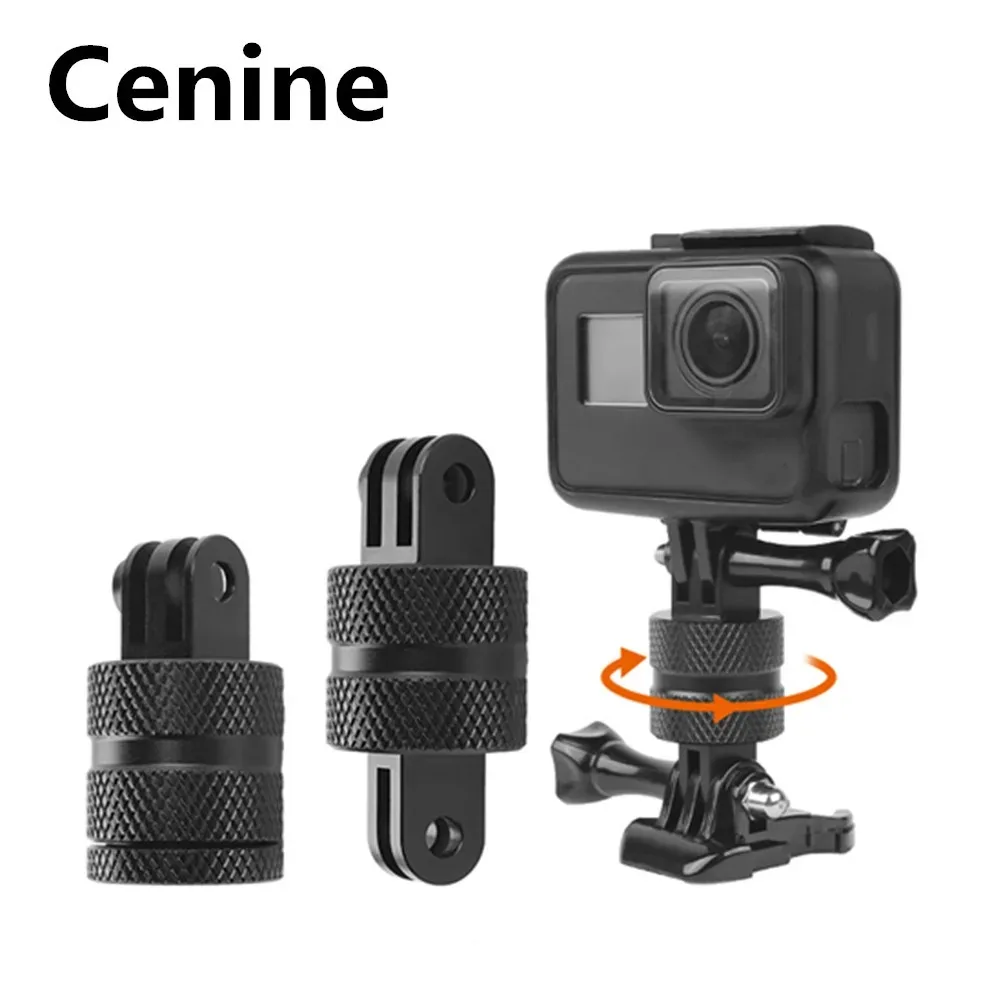 Uchwyt obrotowy 360 stopni do Gopro Hero 12 9 7 Xiaomi Yi Adapter złącza statywu do Go Pro 5 8 Eken Dji Osmo Sjcam Akcesoria