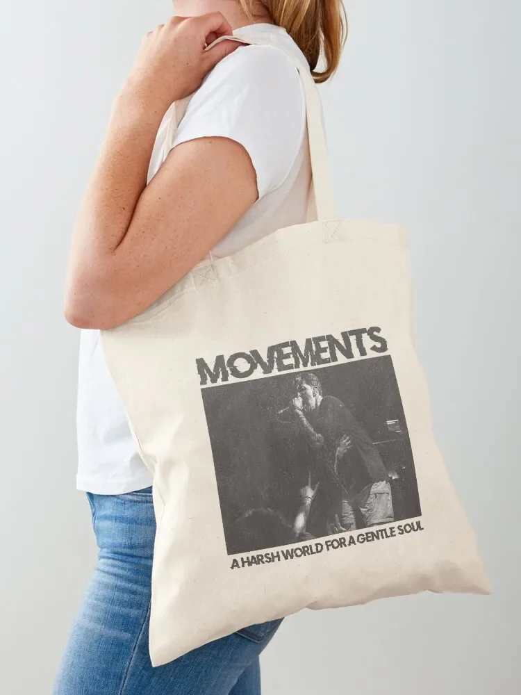

Movements - A Harsh World For a Gentle Soul - Living Apology Tote Bag canvas bags hand bag shopping bag logo